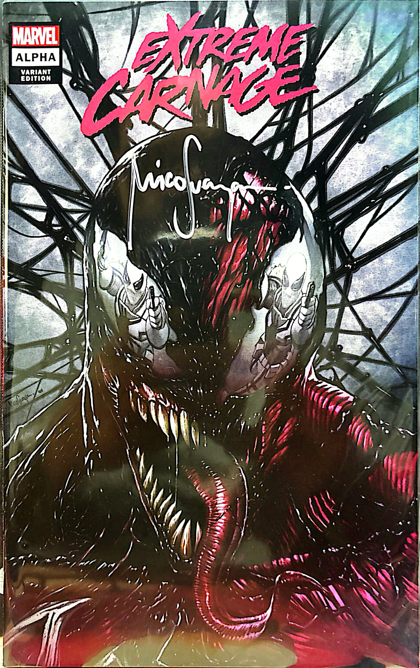 Extreme Carnage #1 (SET) Trade, Virgin, Virgin Sketch Signed by Mico Suayan