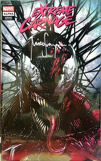 Extreme Carnage #1 (SET) Trade, Virgin, Virgin Sketch Signed by Mico Suayan