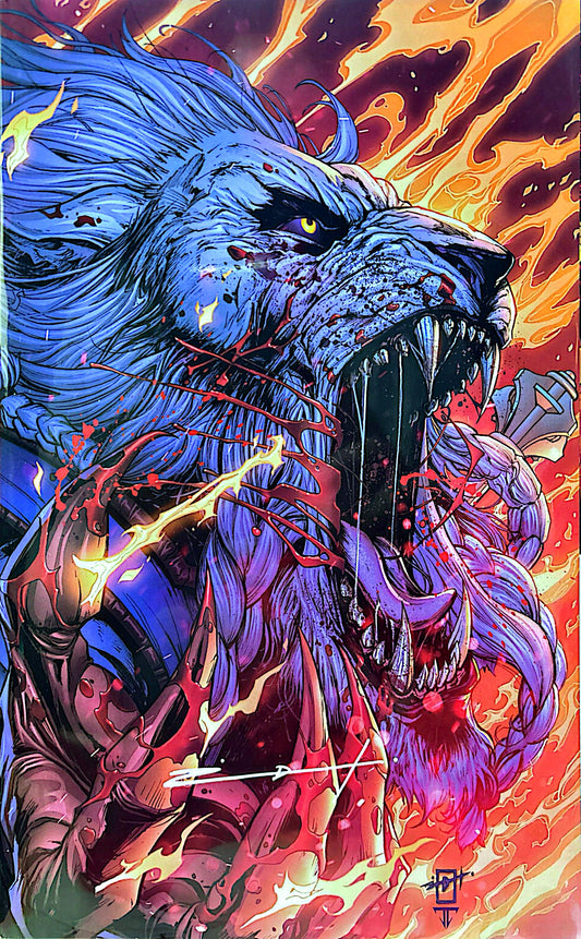 BATTLE BEAST #1 SIGNED BY JONATHAN URIBE