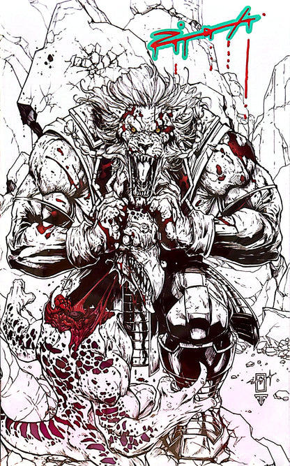 INVINCIBLE UNIVERSE: BATTLE BEAST #3 SIGNED BY JONATHAN URIBE (SET COVER A & COVER B)