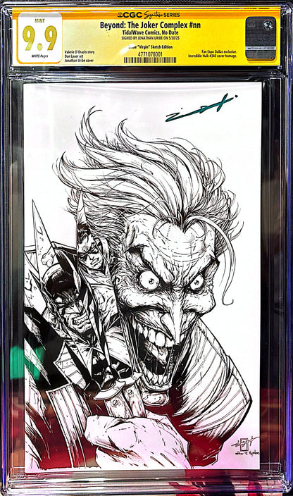 BEYOND: THE JOKER COMPLEX SS CGC 9.9 SIGNED BY JONATHAN URIBE COA 02/75