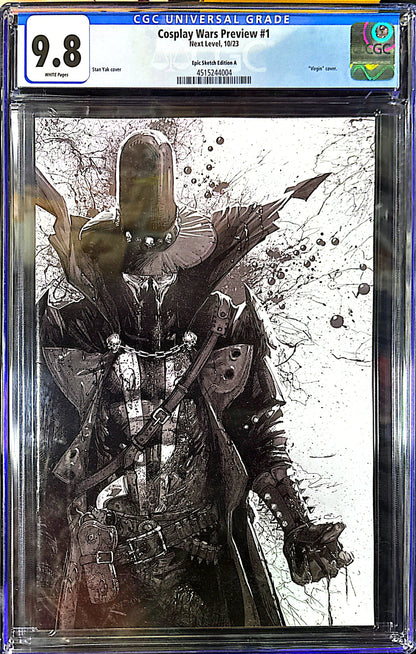 GUN SLINGER COSPLAY WARS #1 CGC 9.8 COA 12/50