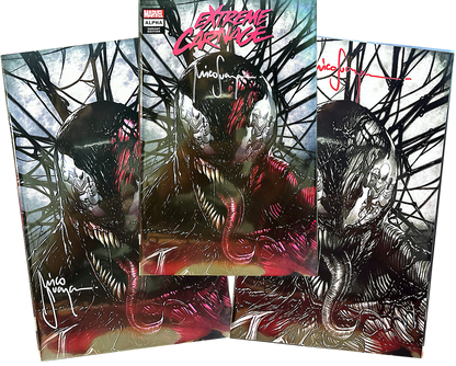 Extreme Carnage #1 (SET) Trade, Virgin, Virgin Sketch Signed by Mico Suayan