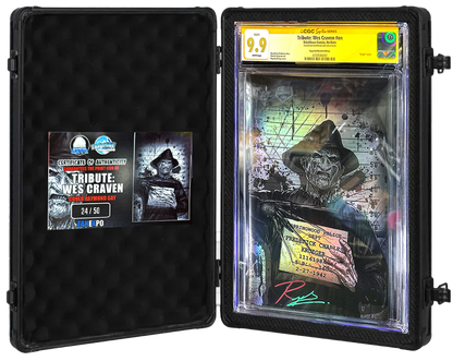 TRIBUTE: WES CRAVEN SS CGC 9.9 SIGNED RAYMOND GAY  COA 24/50
