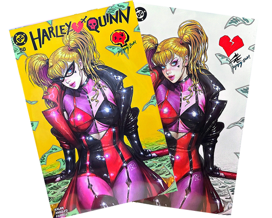 Harley Quinn #50 Trade & Virgin SET Signed by Kyuyong Eom