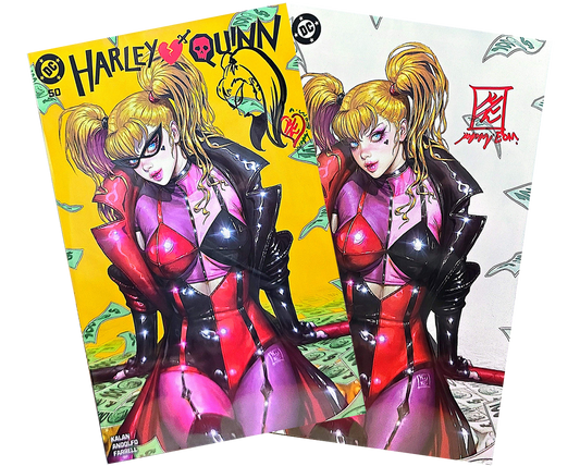 Harley Quinn #50 Trade & Virgin SET Signed by Kyuyong Eom