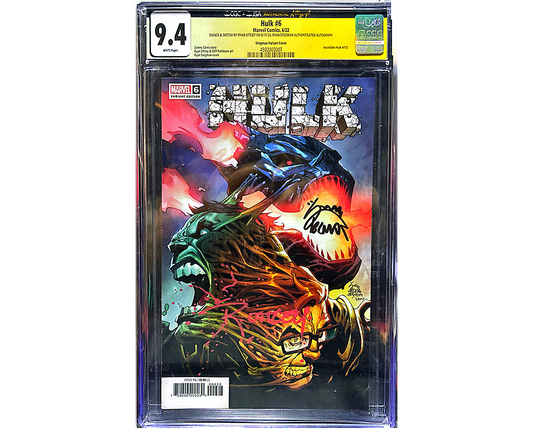 HULK #6 RATIO 1:500 SS JSA/CGC 9.4 Signed Ryan Ottley & Ryan Stegman