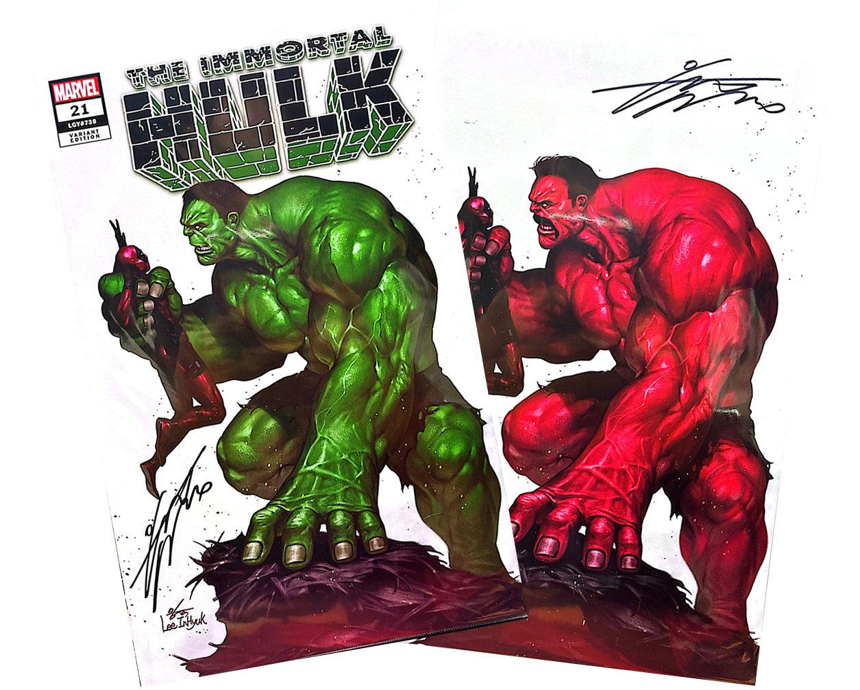Immortal Hulk #21 (SET) Trade & Virgin Signed by InHyuk Lee