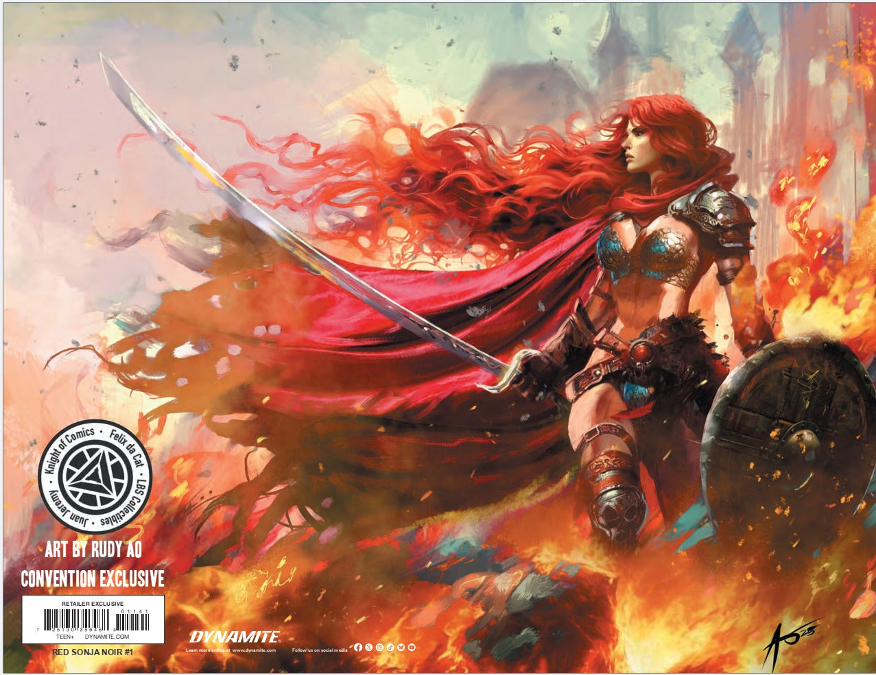 RED SONJA NOIR #1 COVER A - RUDY AO HEROES CON 2025 EXCLUSIVE