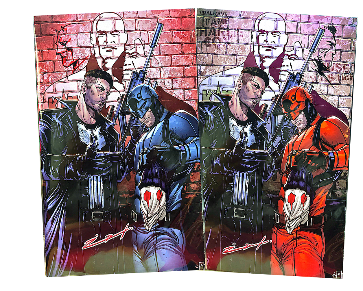 FAME: CHARLIE COX SIGNED & SKETCHED BY JONATHAN URIBE (SET COVER A & COVER B)