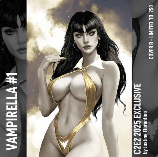 VAMPIRELLA #1 JUSTINE FLORENTINO VIRGIN C2E2 CONVENTION EXCLUSIVE COVER B - LTD 250