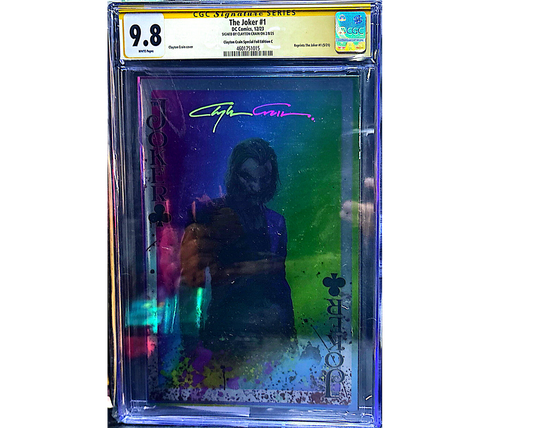 THE JOKER #1 SS CGC 9.8 SIGNED BY CLAYTON CARIN