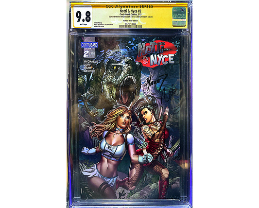 Notti & Nyce #2 SS CGC 9.8 Signed by Marat Mychaels & Nei Ruffino