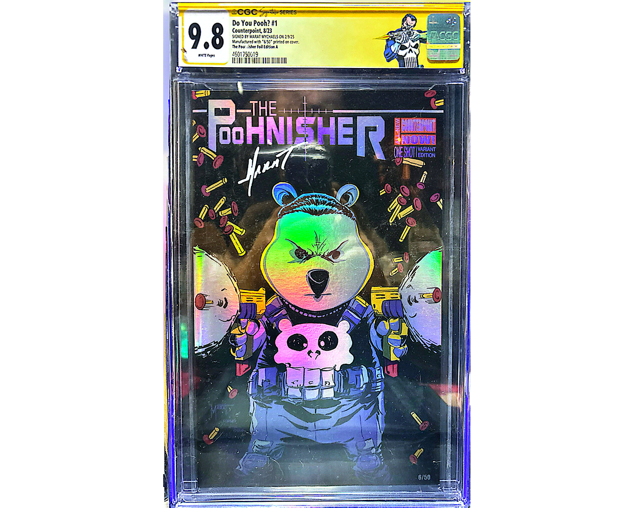 Do You Pooh (POOHNISHER) SS CGC 9.8 6/50 With Custom Punisher Label