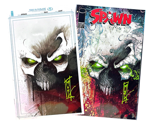 SPAWN #362 SIGNED BY JEFF MONK (SET TRADE & VIRGIN BOTH SIGNED)