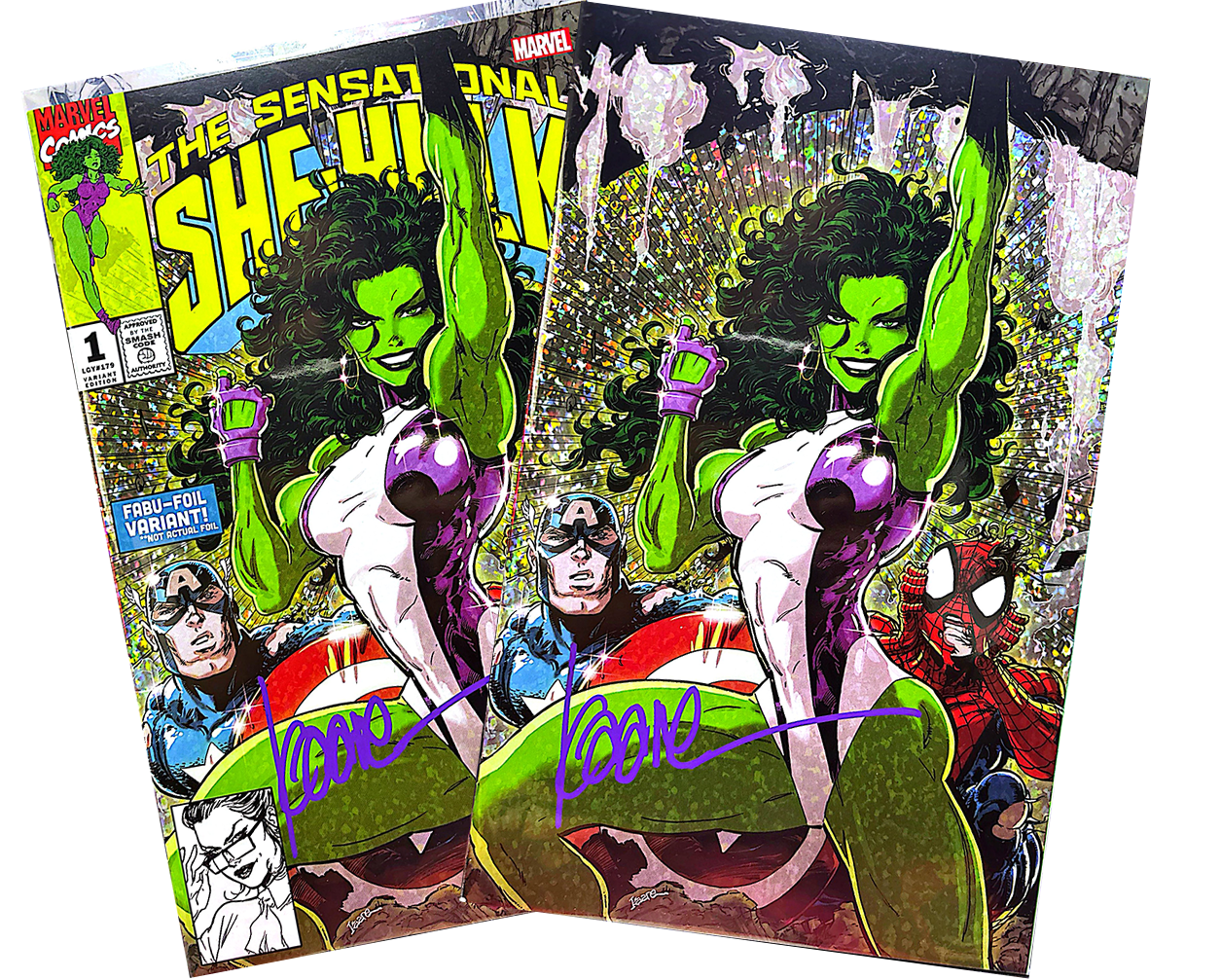 Sensational She Hulk #1 (SET) Trade & Virgin Signed by Kaare Andrews