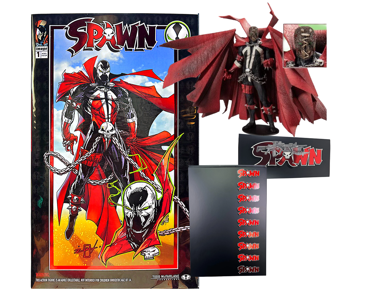 SPAWN DIRECTORS CUT #1 & MODERN KICKSTARTER SPAWN SIGNED & SKETCHED BY JONATHAN URIBE