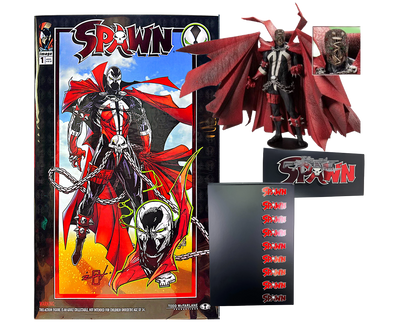 SPAWN DIRECTORS CUT #1 & MODERN KICKSTARTER SPAWN SIGNED & SKETCHED BY JONATHAN URIBE
