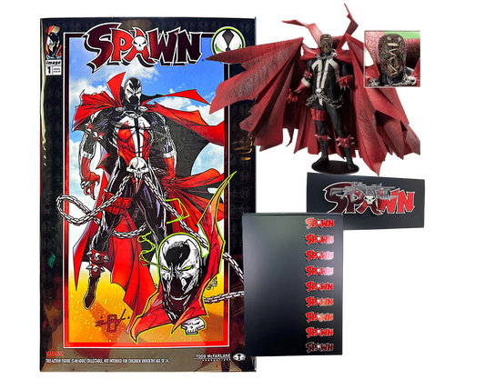 SPAWN DIRECTORS CUT #1 & MODERN KICKSTARTER SPAWN SIGNED & SKETCHED BY JONATHAN URIBE