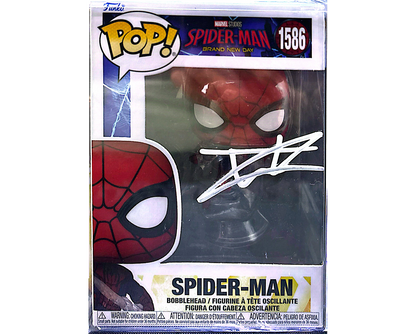SPIDER-MAN BRAND NEW DAY FUNKO POP 1586 (SIGNED BY TOM HOLLAND)