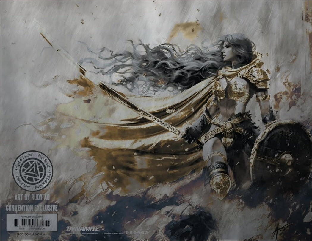 RED SONJA NOIR #1 COVER B METAL - RUDY AO HEROES CON 2025 EXCLUSIVE