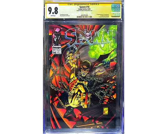 SPAWN #16 SS CGC 9.8 SIGNED BY GREG CAPULLO (KEY)