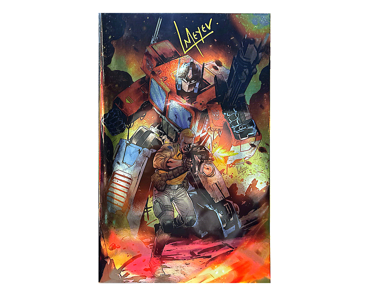 G.I JOE #20 FOIL SIGNED BY LUCAS MEYER C2E2 EXCLUSIVE LTD 750