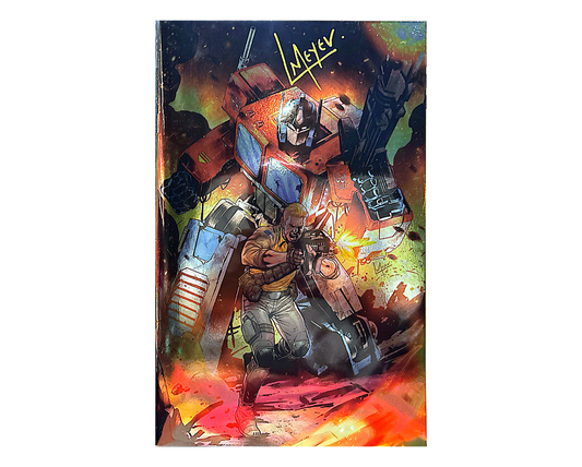 G.I JOE #20 FOIL SIGNED BY LUCAS MEYER C2E2 EXCLUSIVE LTD 750