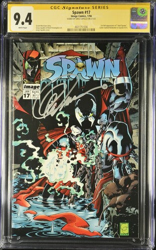 SPAWN #17 SS CGC 9.4 SIGNED GREG CAPULLO