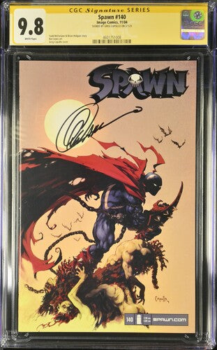 SPAWN #140 SS CGC 9.8 SIGNED GREG CAPULLO LOW PRINT RUN