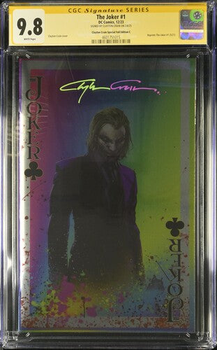 THE JOKER #1 SS CGC 9.8 SIGNED BY CLAYTON CARIN