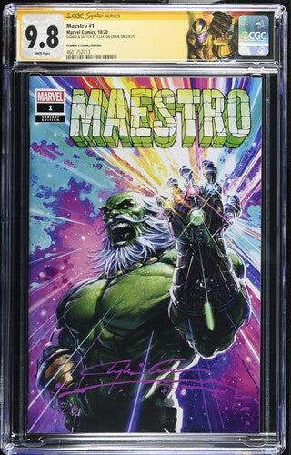 MAESTRO #1 - TRADE - SS CGC 9.8 - MURDER SIGNATURE - CLAYTON CRAIN - CUSTOM LABEL