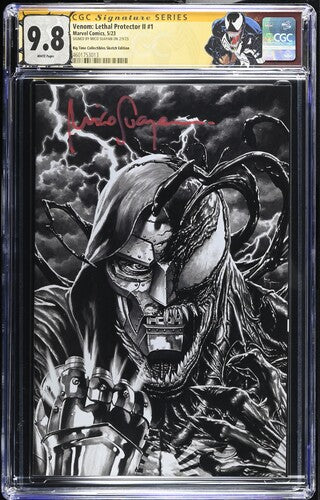 Venom: Lethal Protector II #1 - SS CGC 9.8 - SIGNED BY MICO SUAYAN - CUSTOM LABEL