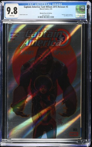 Captain America: Sam Wilson #3 2015 Reissue PRISM FOIL CGC 9.8