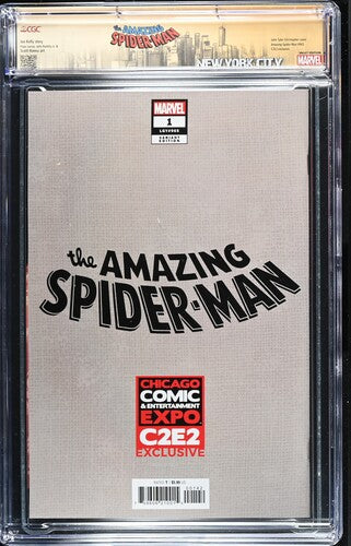 Amazing Spider-Man #1 SS CGC 9.8 C2E2 Ltd 100 COA 45/100 Signed John Tyler Christopher