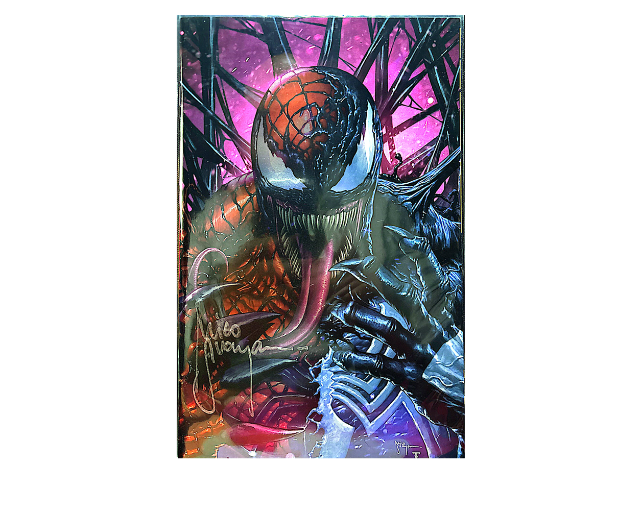 Venom #252 Megacon Virgin Spot Foil Ltd 800 Signed by Mico Suayan