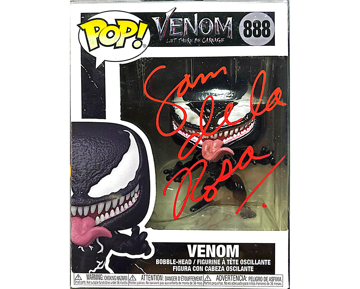 VENOM FUNKO POP 888 (SIGNED BY SAM DE LA ROSA WITH COA)