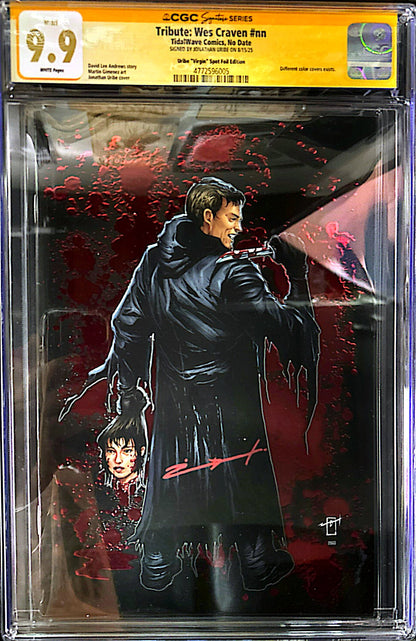 TRIBUTE: WES CRAVEN SS CGC 9.9 SIGNED BY JONATHAN URIBE COA 60/75