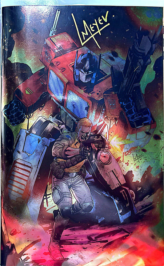 G.I JOE #20 FOIL SIGNED BY LUCAS MEYER C2E2 EXCLUSIVE LTD 750