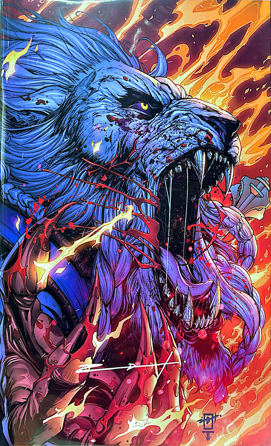 INVINCIBLE UNIVERSE: BATTLE BEAST #1 SIGNED BY JONATHAN URIBE (SET COVER A & COVER B)