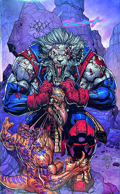 INVINCIBLE UNIVERSE: BATTLE BEAST #3 SIGNED BY JONATHAN URIBE (SET COVER A & COVER B)