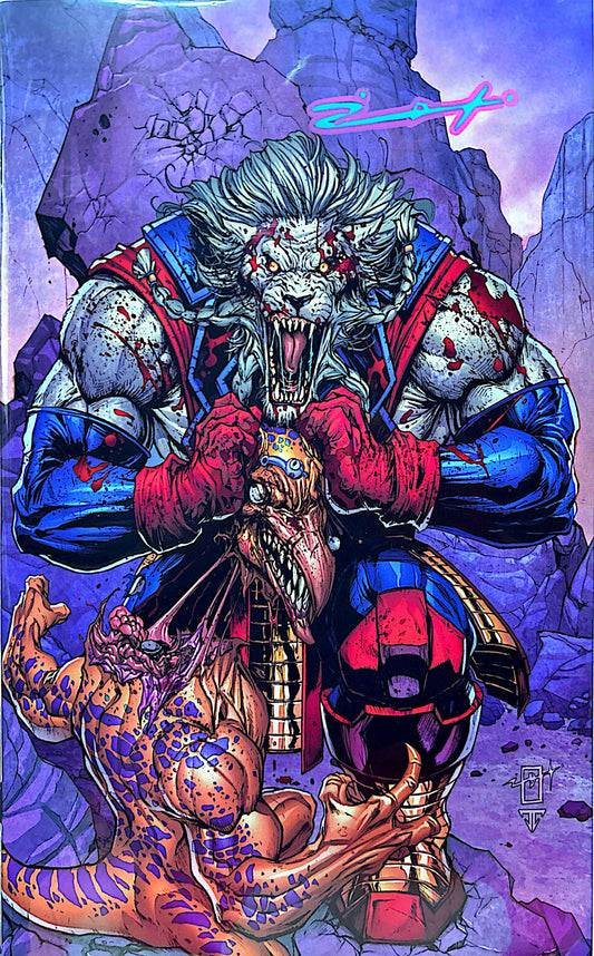 INVINCIBLE UNIVERSE: BATTLE BEAST #3 SIGNED BY JONATHAN URIBE (SET COVER A & COVER B)