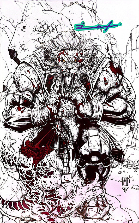 INVINCIBLE UNIVERSE: BATTLE BEAST #3 SIGNED BY JONATHAN URIBE (SET COVER A & COVER B)